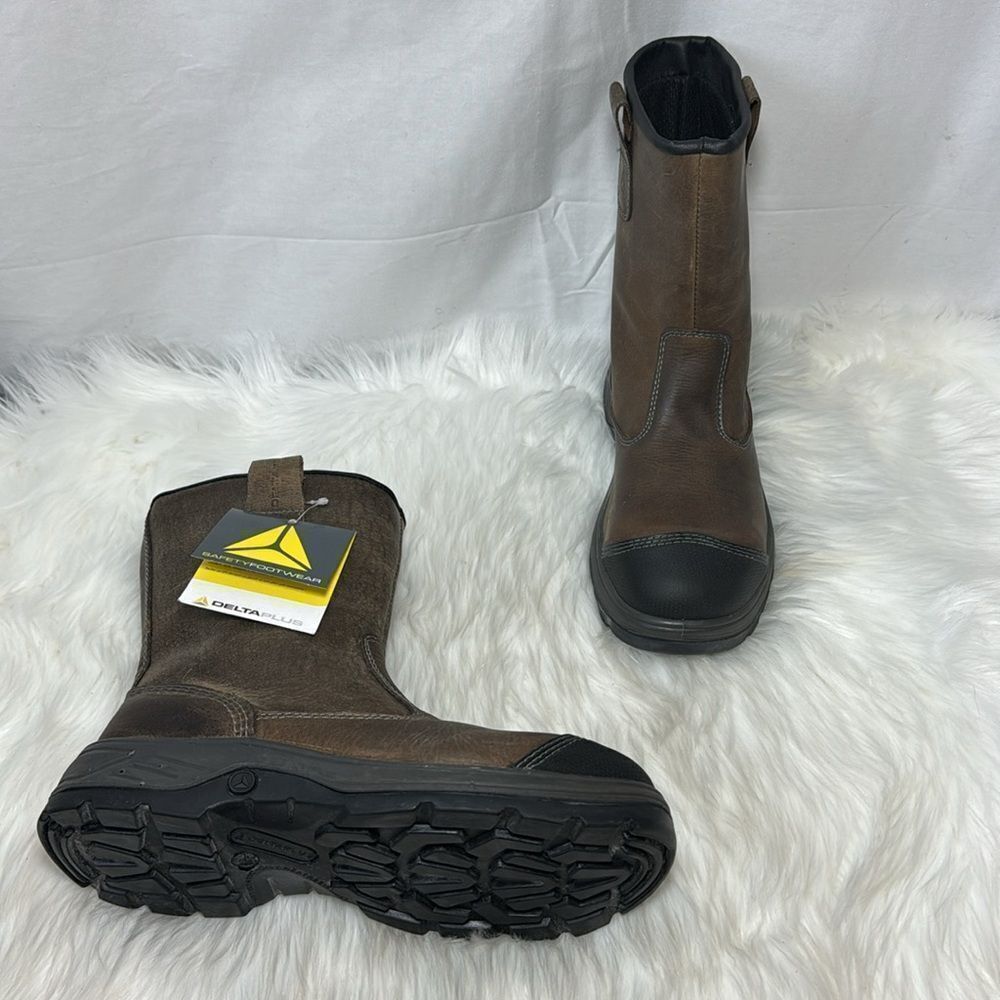 Delta‎ Safety NWT Footwear Camaro Brown Safety Boots Reinforced Toe Sz 7